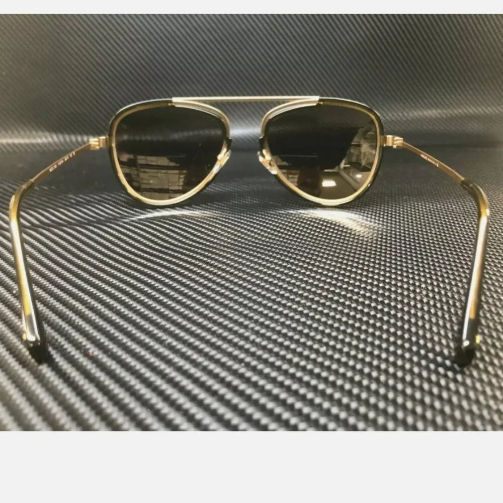 Versace Gold Mirror Gold Lens Men Sunglasses 56mm